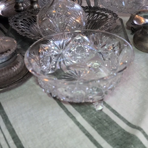 Antique Lead Crystal Bowl